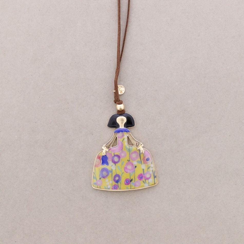 MENINA LONG NECKLACE ENAMEL METAL