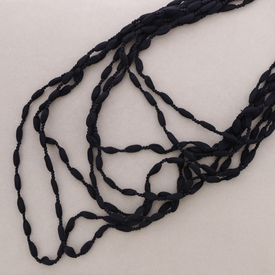 COLLAR MULTI VUELTAS LANA BOLITAS