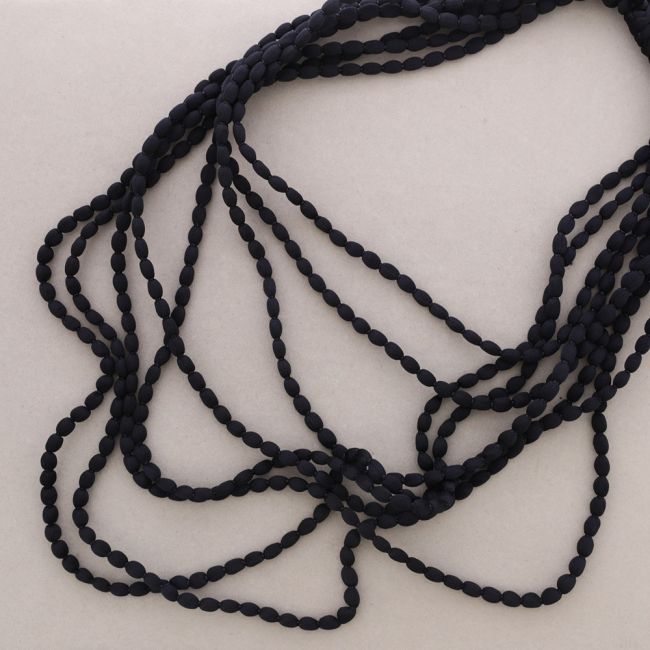 MULTI TURNS WOOL BALLS NECKLACE