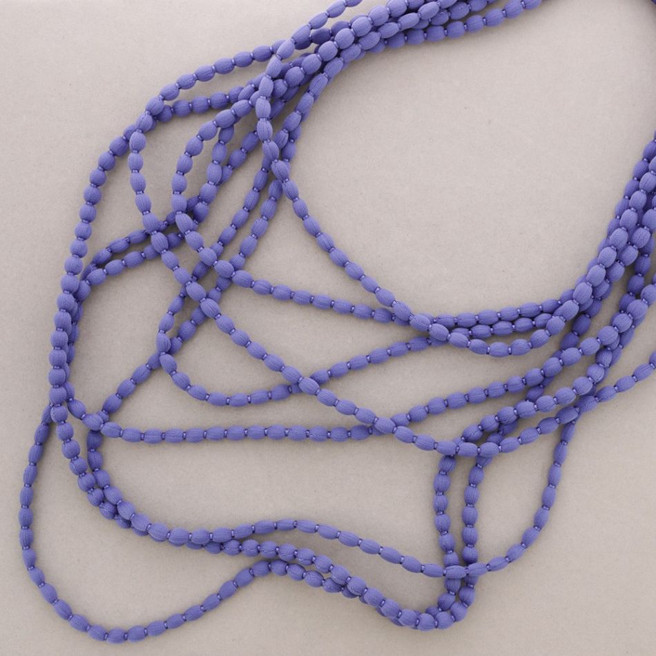 MULTI TURNS WOOL BALLS NECKLACE
