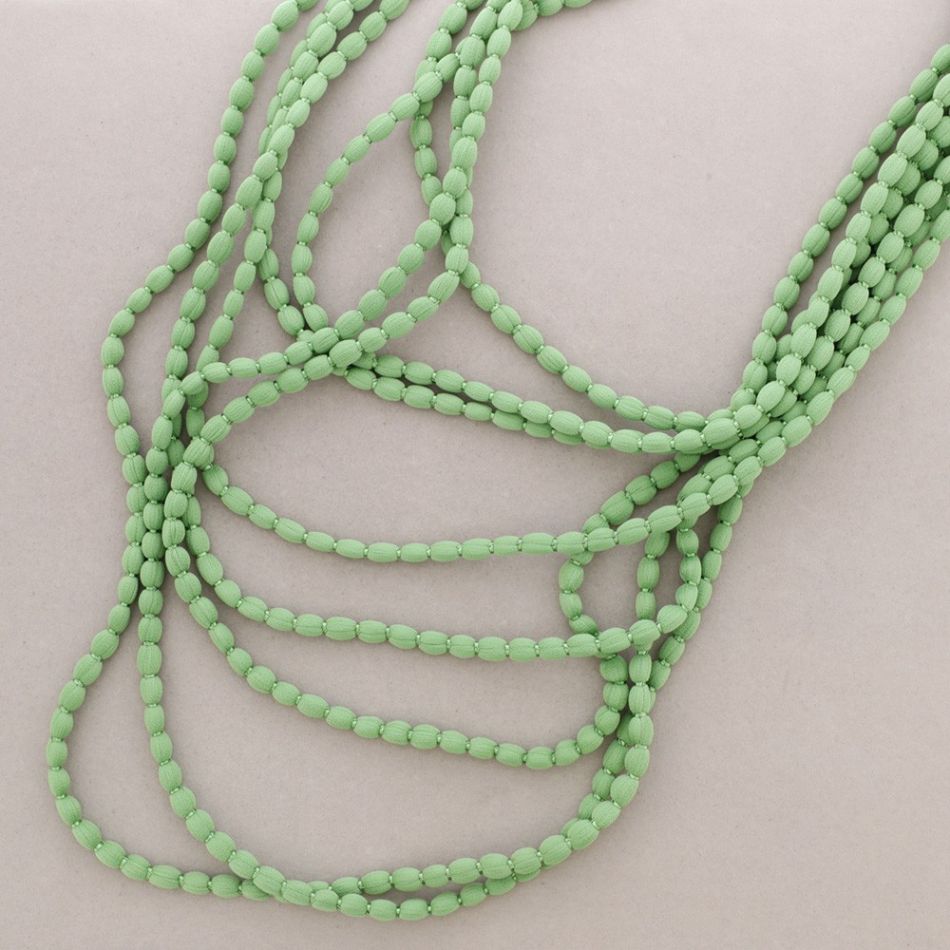COLLAR MULTI VUELTAS LANA BOLITAS