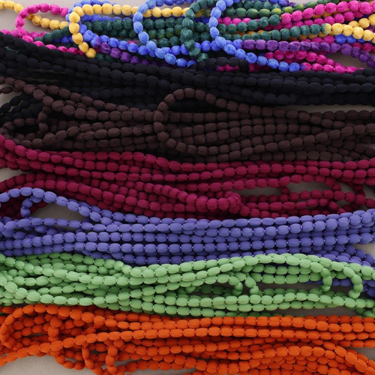 COLLAR MULTI VUELTAS LANA BOLITAS 2