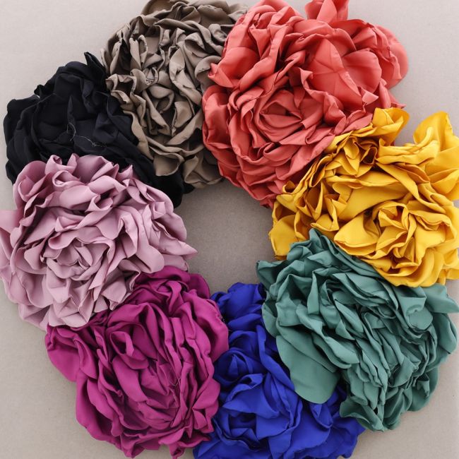 BROCHE FLOR TELA 20CM