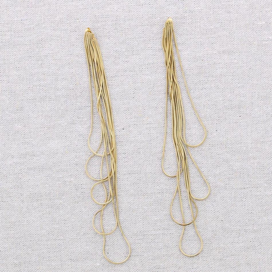 PENDIENTES ACERO FORMA CASCADA