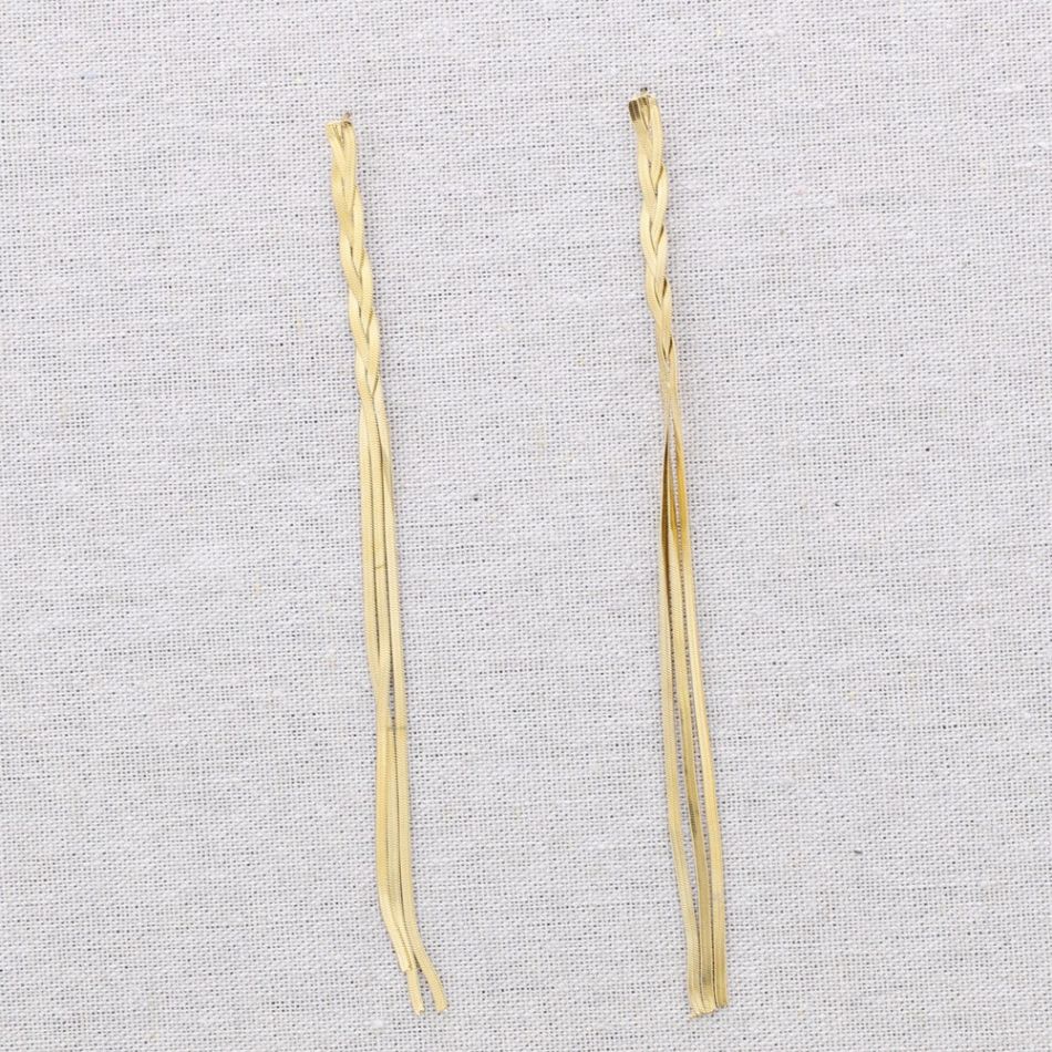 CASCADE BRAIDED STEEL EARRINGS