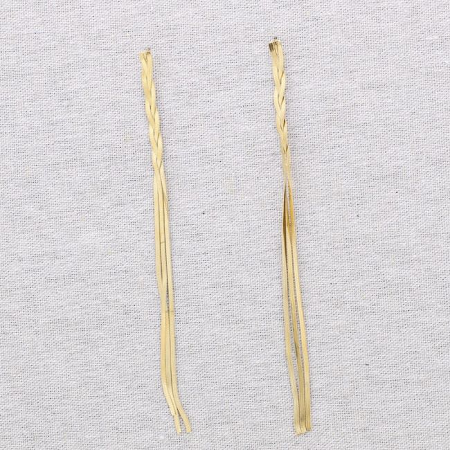 CASCADE BRAIDED STEEL EARRINGS