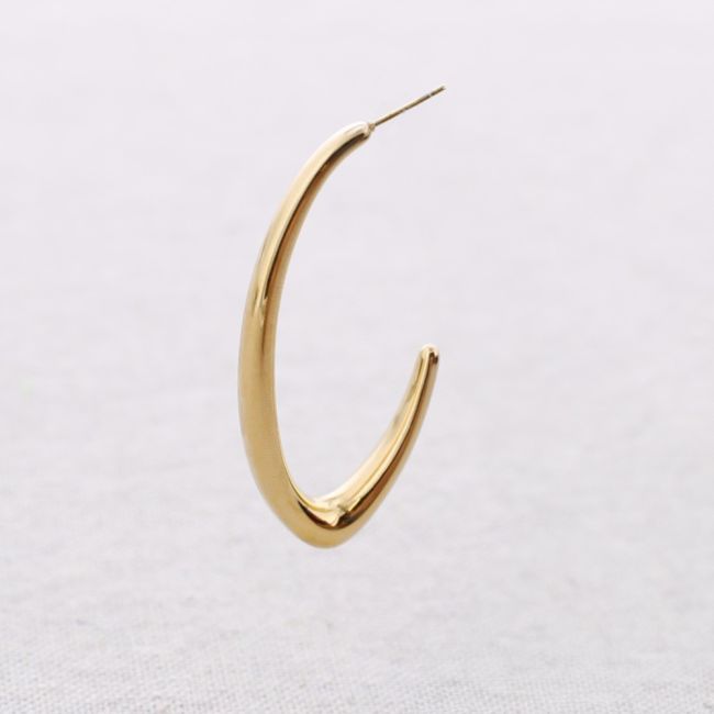 PENDIENTES ACERO ARO IRREGULAR