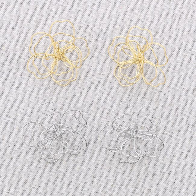 FLOWER STEEL EARRINGS