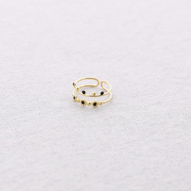 DOUBLE STRIP BEAD STEEL RING