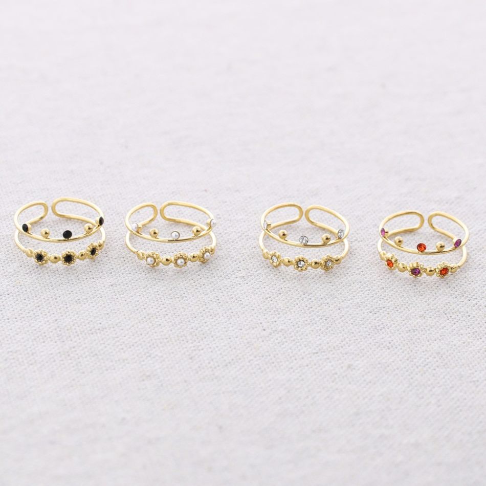 ANILLO ACERO DOBLE TIRA CUENTAS