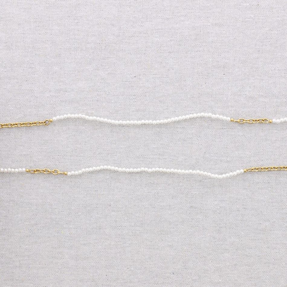 MULTIUSO ACERO PULSERA COLLAR CINTURÓN ACABADO PERLA