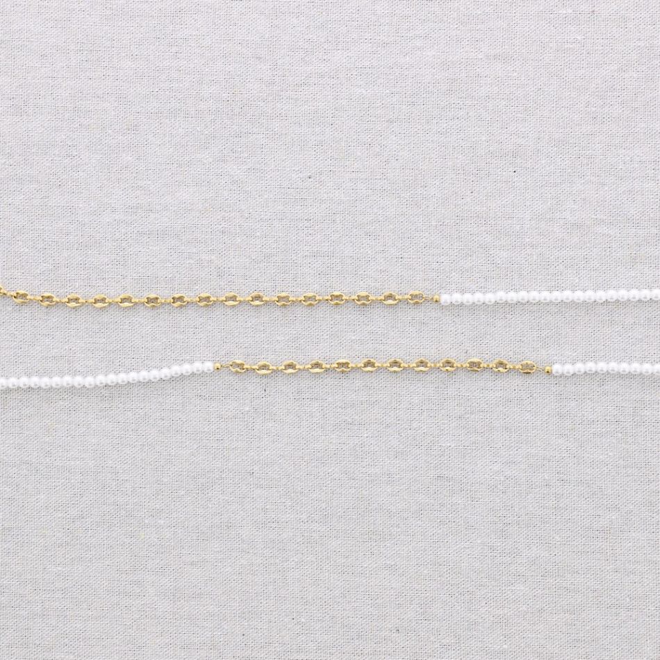 MULTIUSO ACERO PULSERA COLLAR CINTURÓN ACABADO PERLA