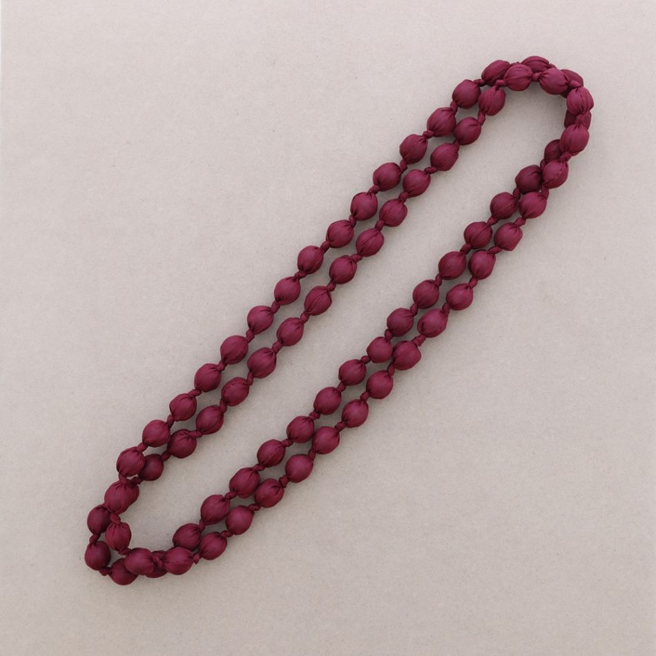 COLLAR LARGO BOLAS FORRADAS TELA 160CM
