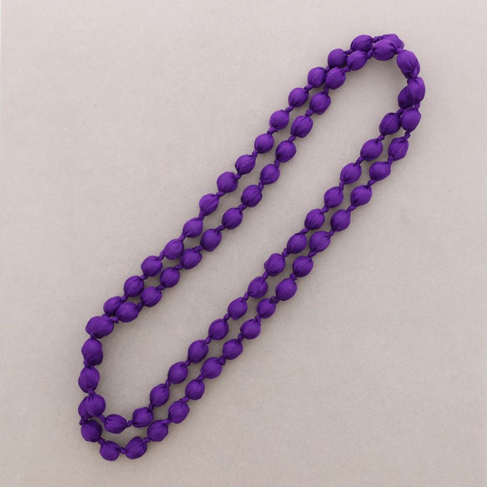 COLLAR LARGO BOLAS FORRADAS TELA 160CM