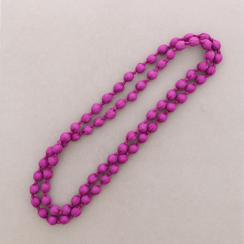 COLLAR LARGO BOLAS FORRADAS TELA 160CM