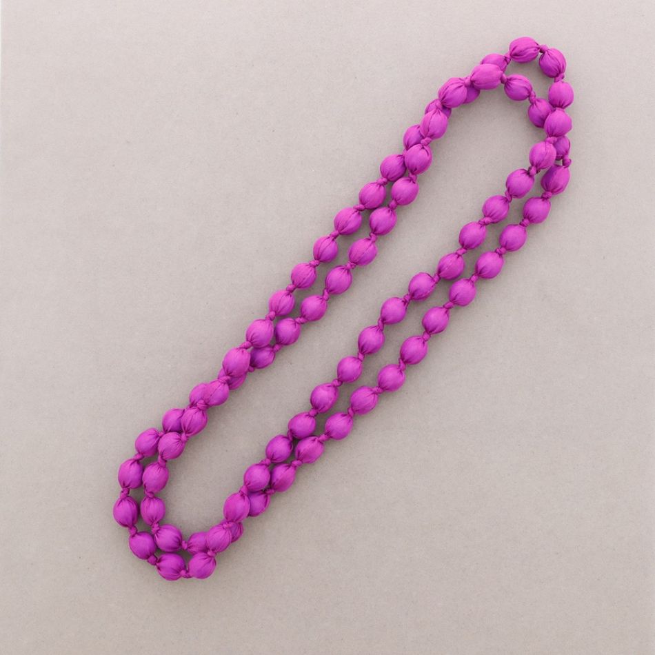 COLLAR LARGO BOLAS FORRADAS TELA 160CM