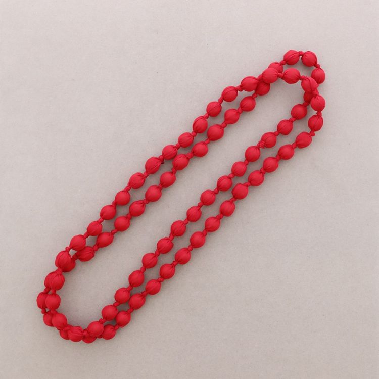 COLLAR LARGO BOLAS FORRADAS TELA 160CM