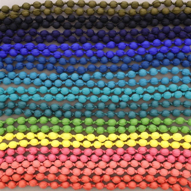 COLLAR LARGO BOLAS FORRADAS TELA 160CM
