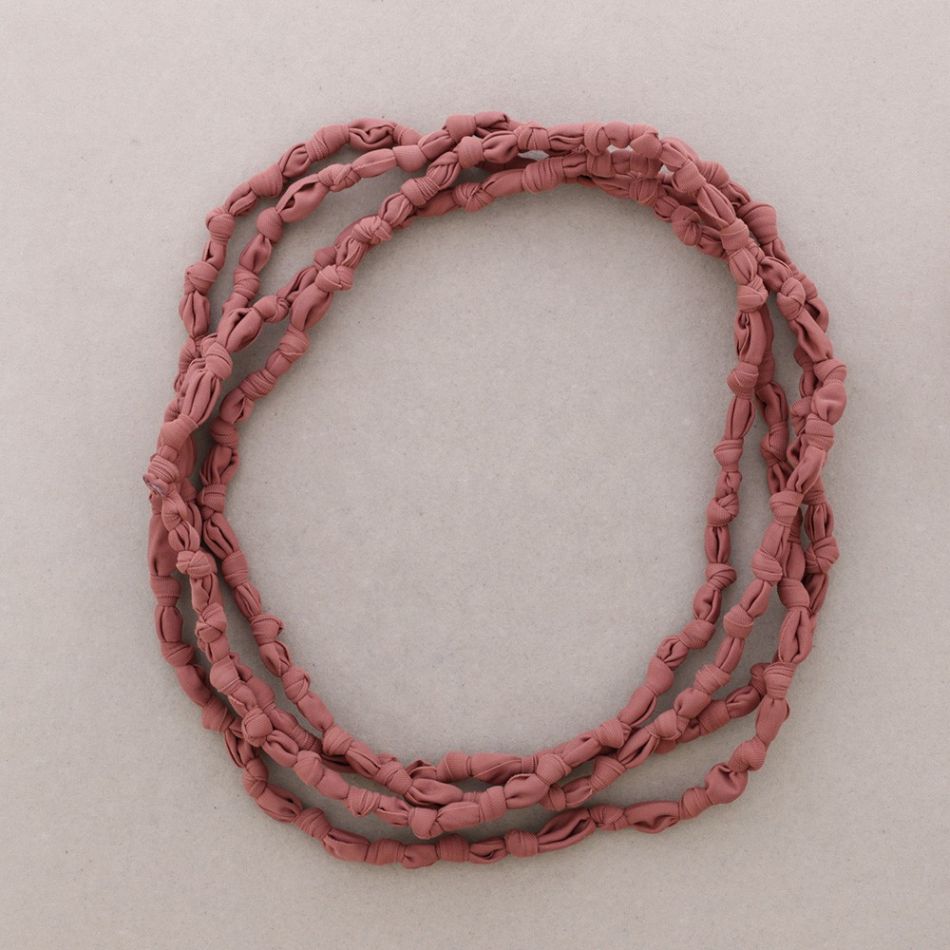 LONG KNOT FABRIC NECKLACE
