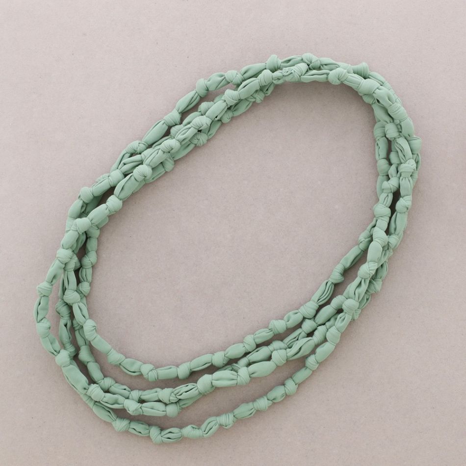 LONG KNOT FABRIC NECKLACE