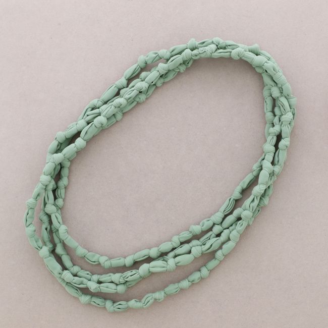 LONG KNOT FABRIC NECKLACE