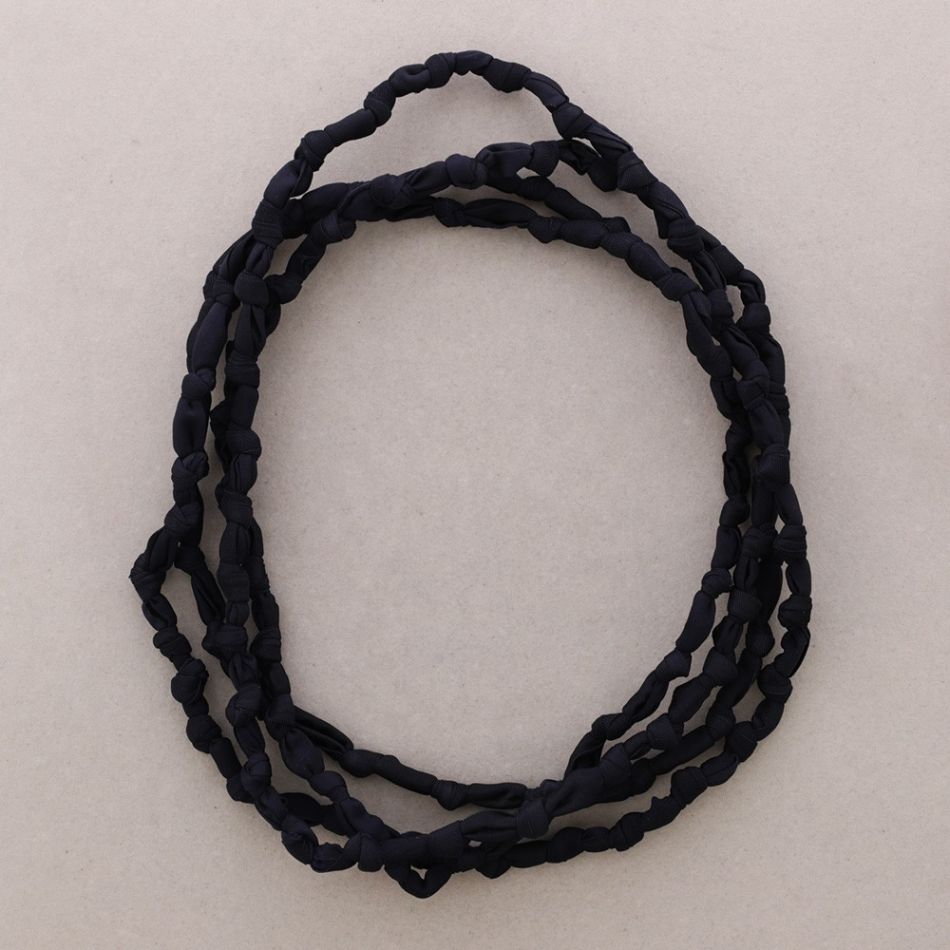 LONG KNOT FABRIC NECKLACE