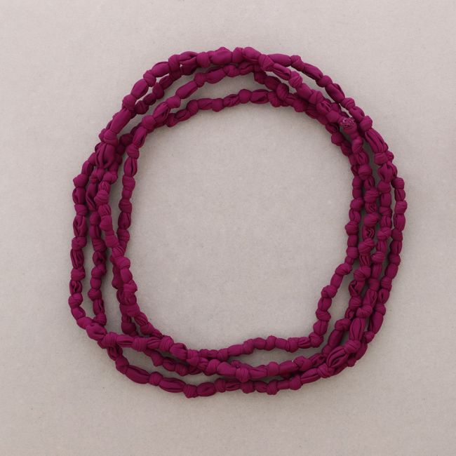 LONG KNOT FABRIC NECKLACE