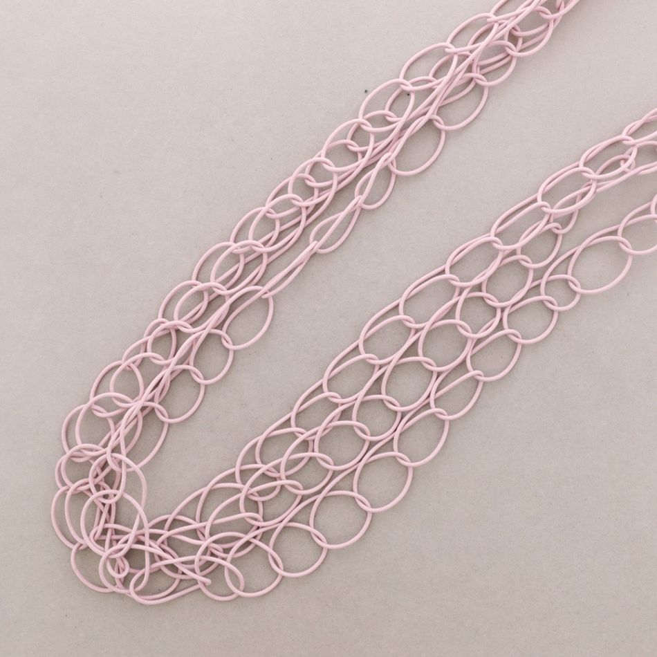 COLLAR LARGO ESLABONES GOMA