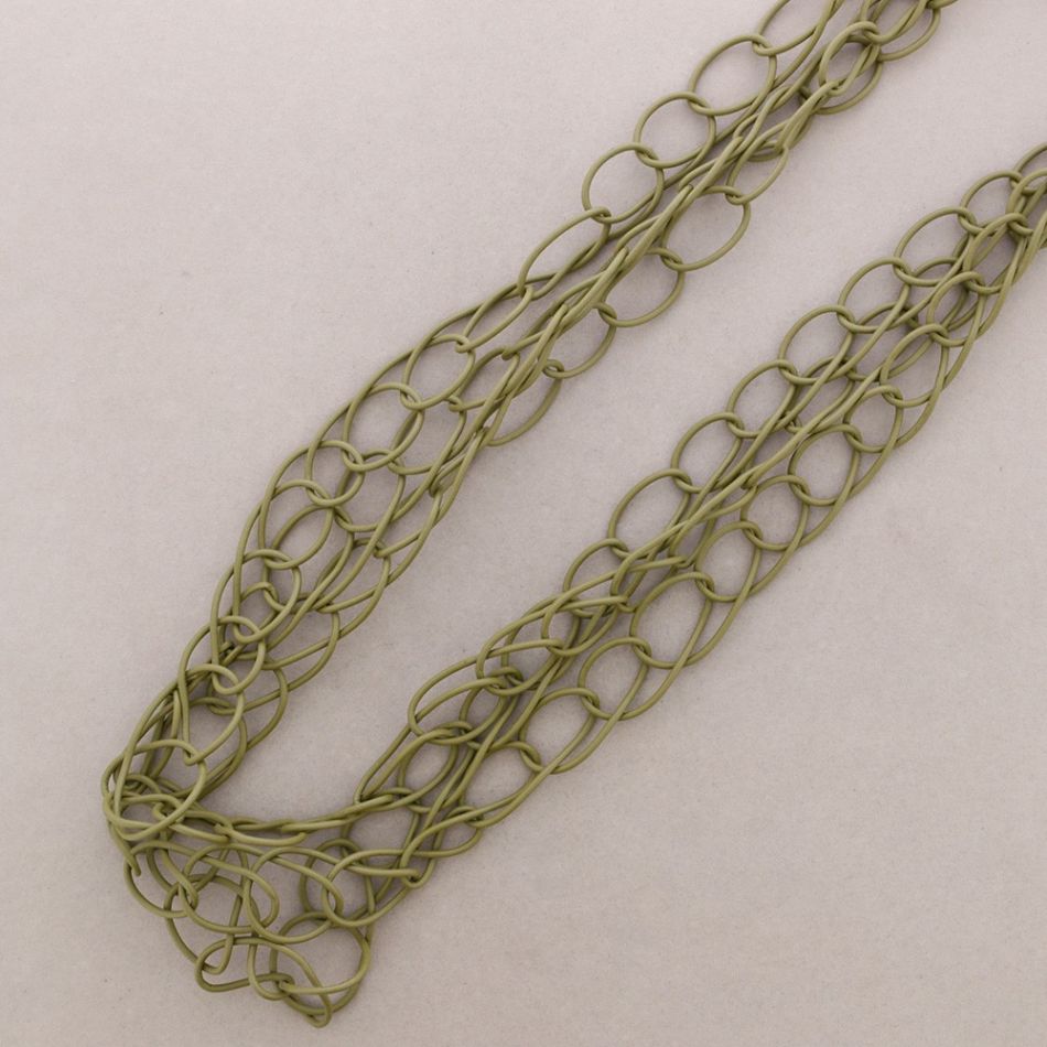 COLLAR LARGO ESLABONES GOMA
