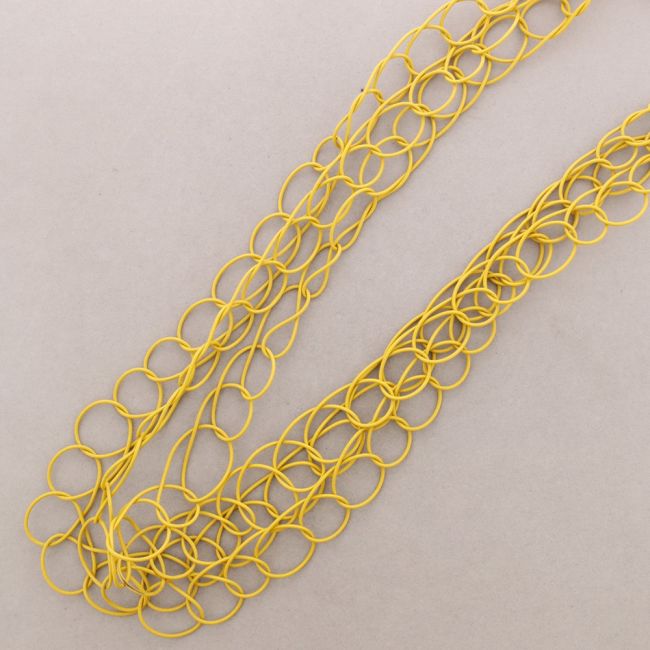 COLLAR LARGO ESLABONES GOMA
