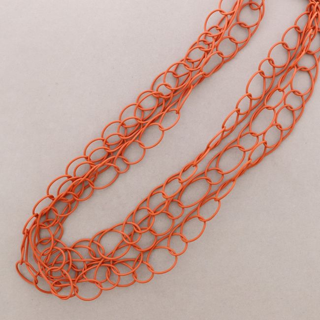 COLLAR LARGO ESLABONES GOMA