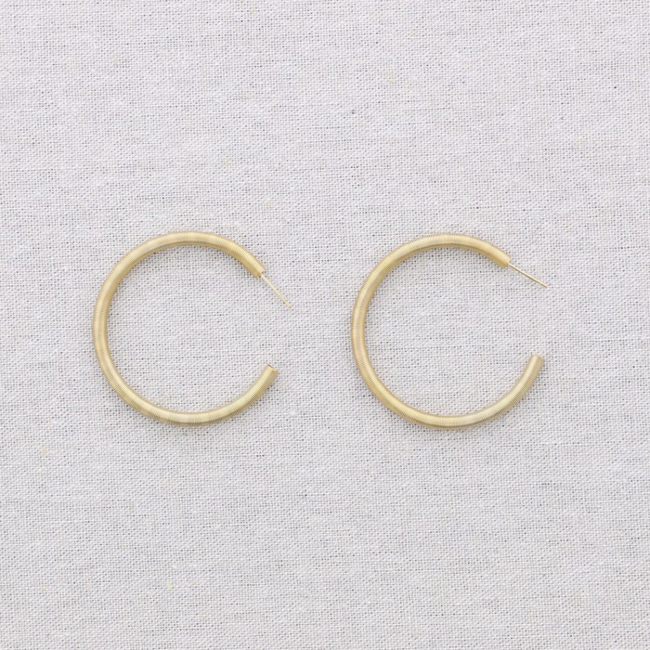 PENDIENTES ACERO 5CM ARO 4MM
