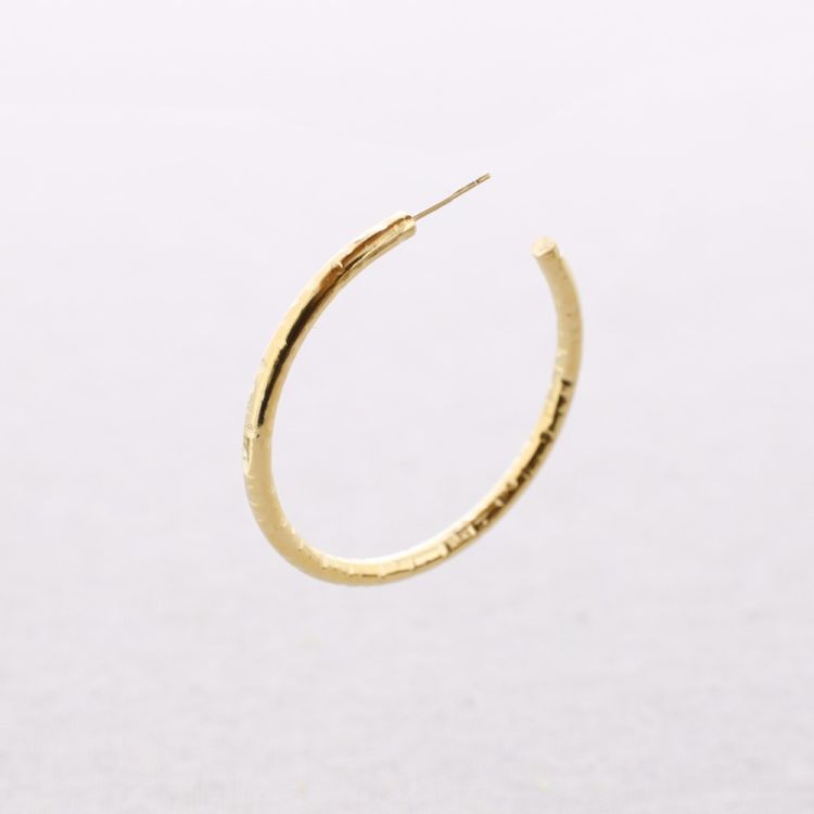 STEEL EARRINGS 5CM HOOP 3.5MM