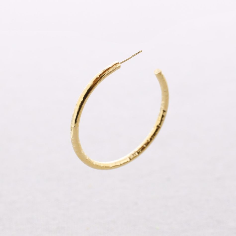 STEEL EARRINGS 5CM HOOP 3.5MM