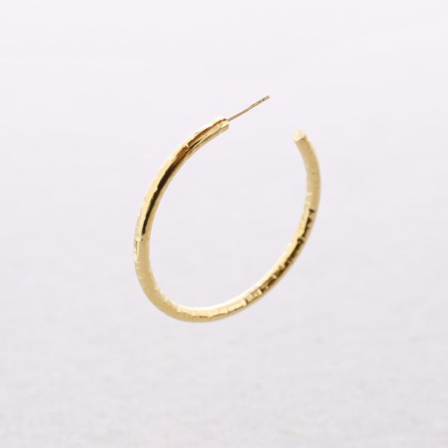 STEEL EARRINGS 5CM HOOP 3.5MM