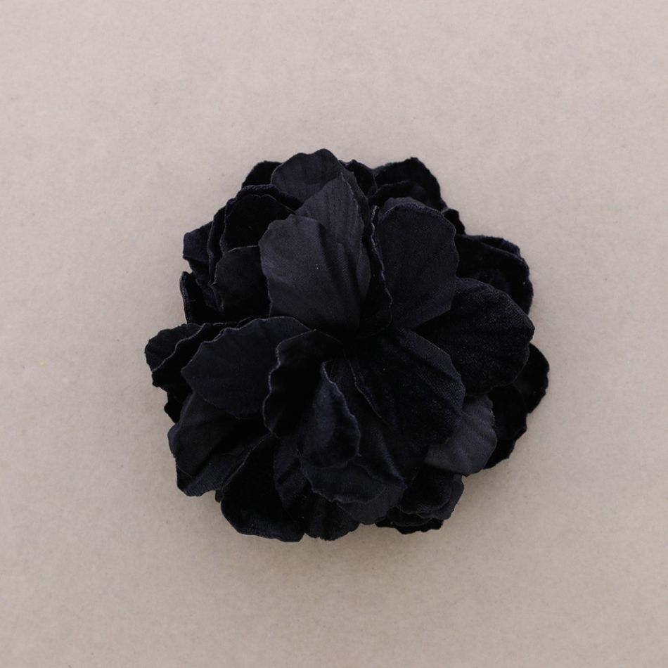 FABRIC FLOWER BROOCH 16CM