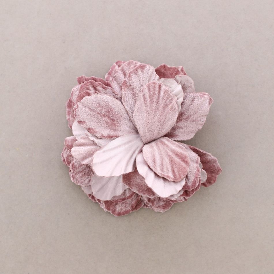 FABRIC FLOWER BROOCH 16CM