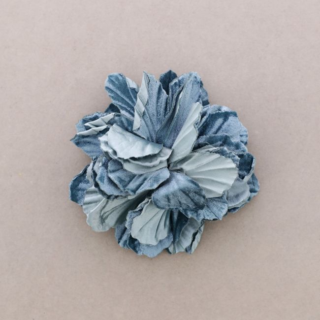 FABRIC FLOWER BROOCH 16CM