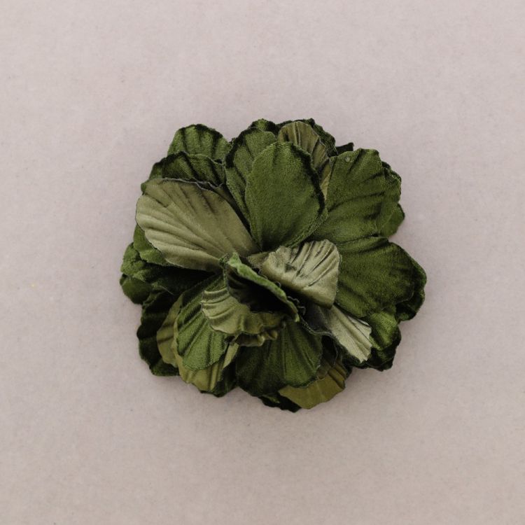 FABRIC FLOWER BROOCH 16CM 2