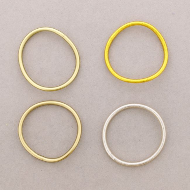 PULSERA SET 4 PIEZAS IMITACIÓN PAN DE ORO