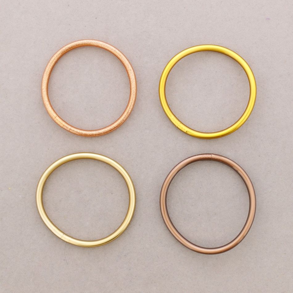 BRACELET SET 4 PIECES IMITATION GOLD LEAF