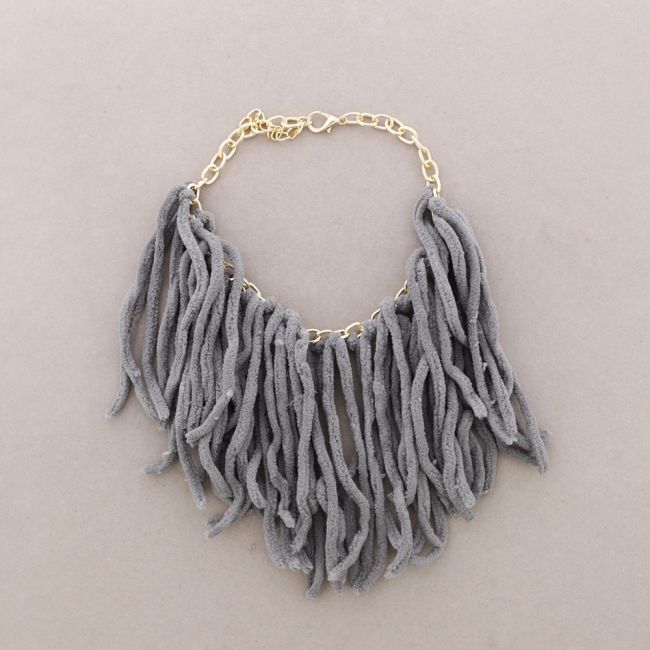 FRINGE PENDANT CHAIN CHOKER