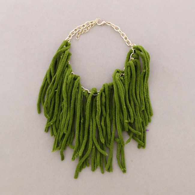 FRINGE PENDANT CHAIN CHOKER