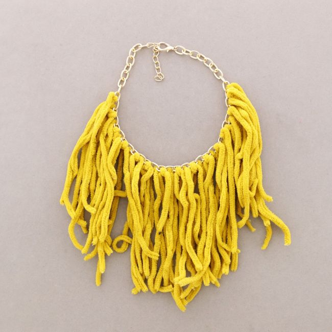 FRINGE PENDANT CHAIN CHOKER