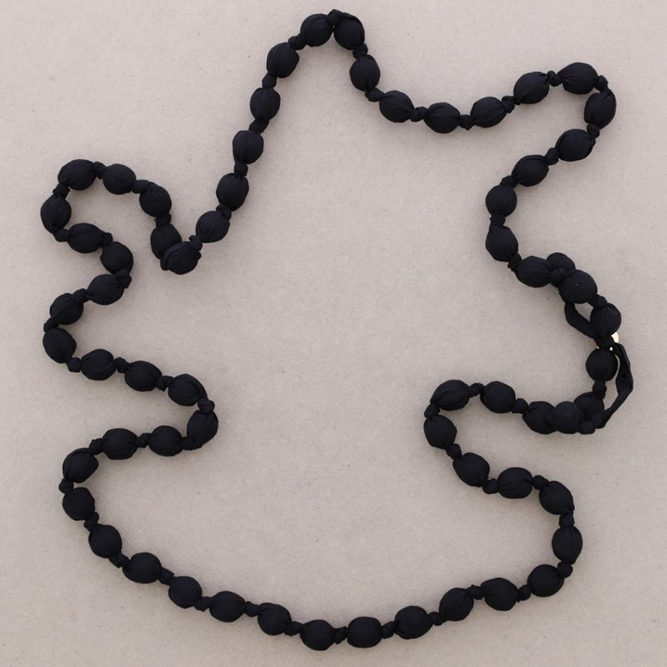 COLLAR LARGO NUDOS BOLAS REVESTIDAS 12MM*1,2M