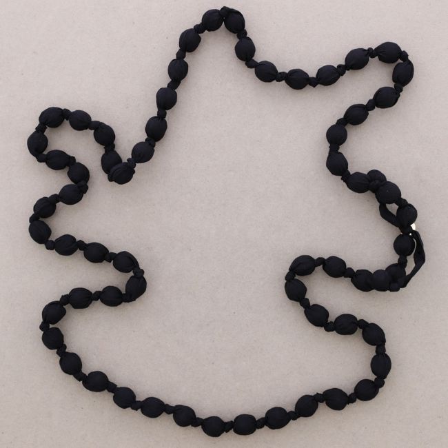 COLLAR LARGO NUDOS BOLAS REVESTIDAS 12MM*1,2M