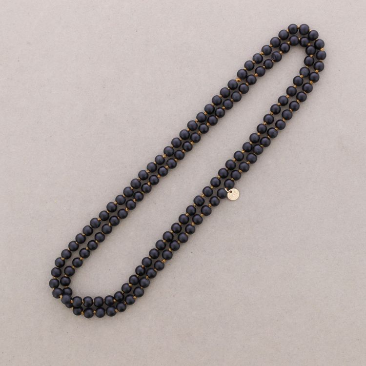 COLLAR LARGO BOLAS NUDOS 1.2M*8MM
