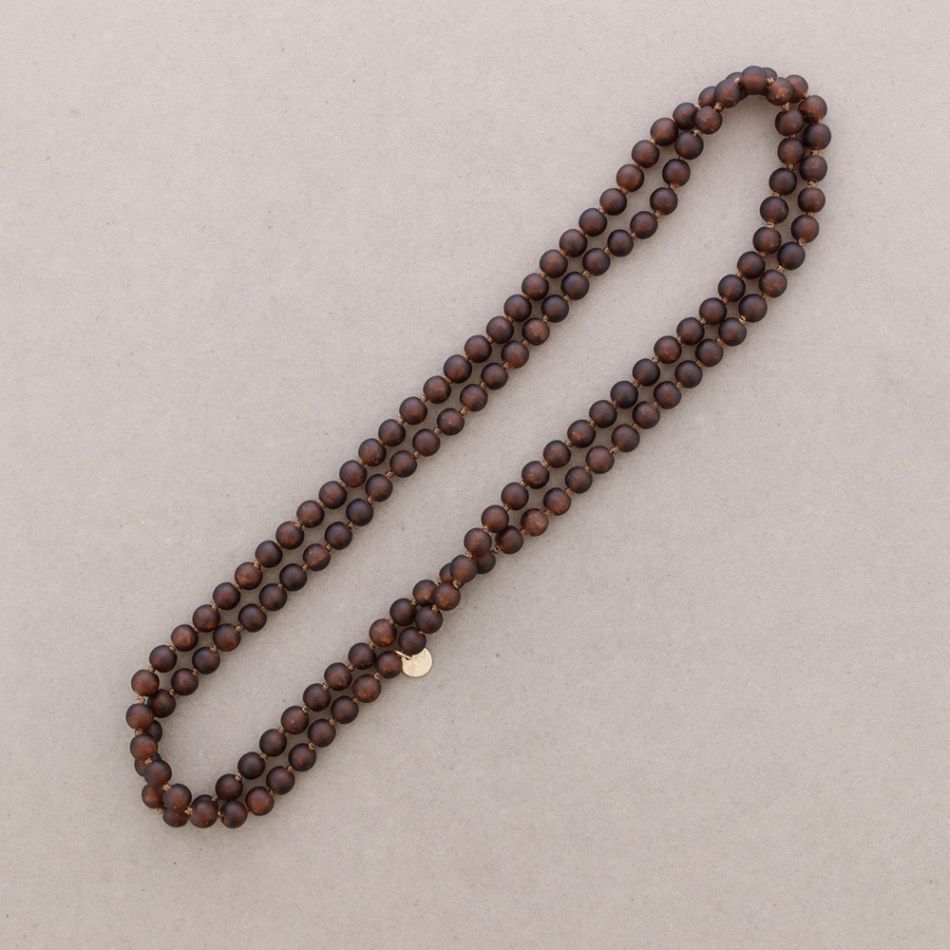COLLAR LARGO BOLAS NUDOS 1.2M*8MM