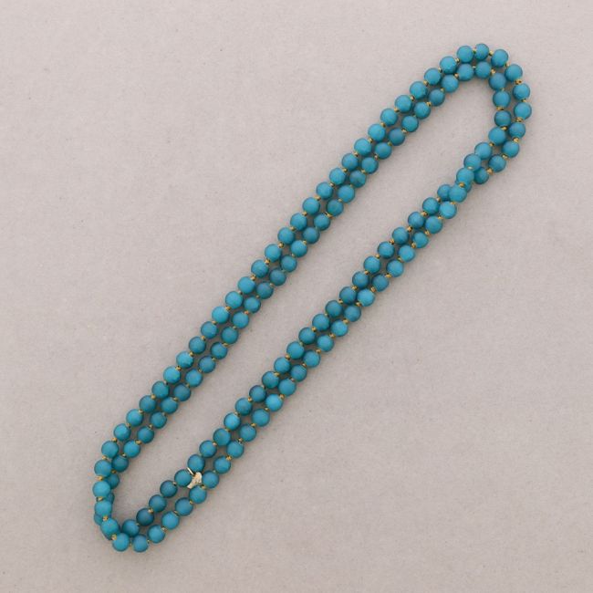 LONG NECKLACE WITH KNOTS BALLS 1.2M*8MM
