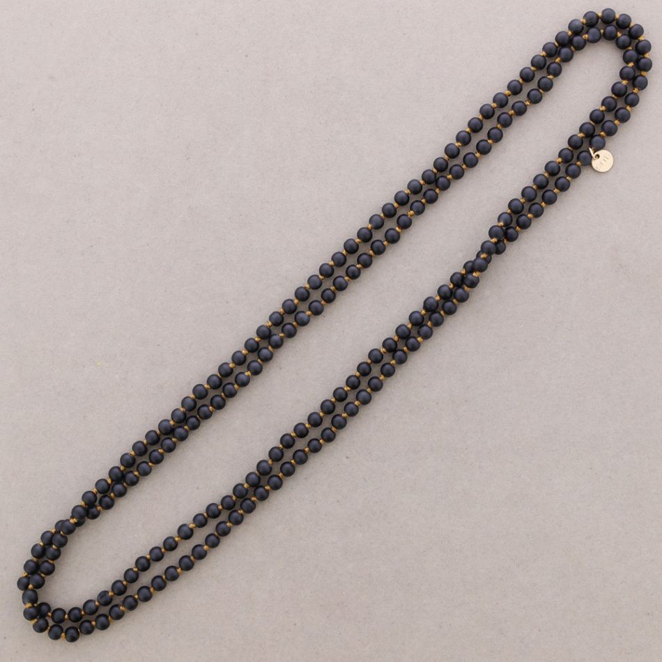 COLLAR LARGO BOLAS NUDO 1.5M*6MM